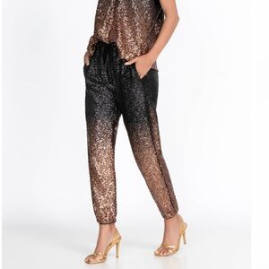 Johnny Was Sequin Jett Jogger Pants NEW